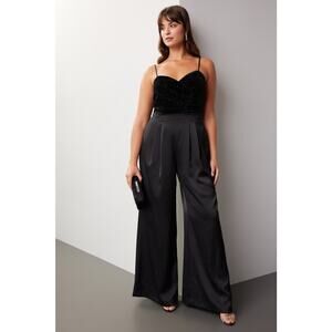 Liv Foster Velvet Jumpsuit - Size 6
